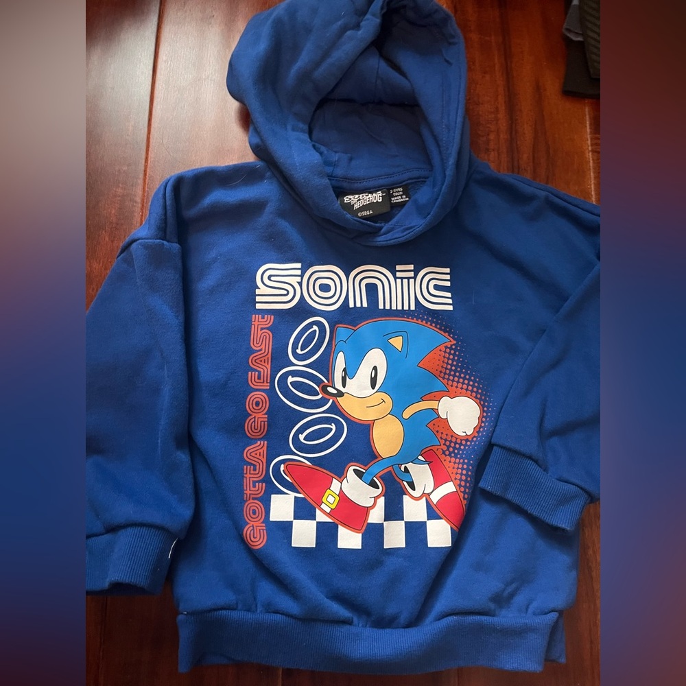 Sonic the Hedgehog Blue Hoodie for Kids